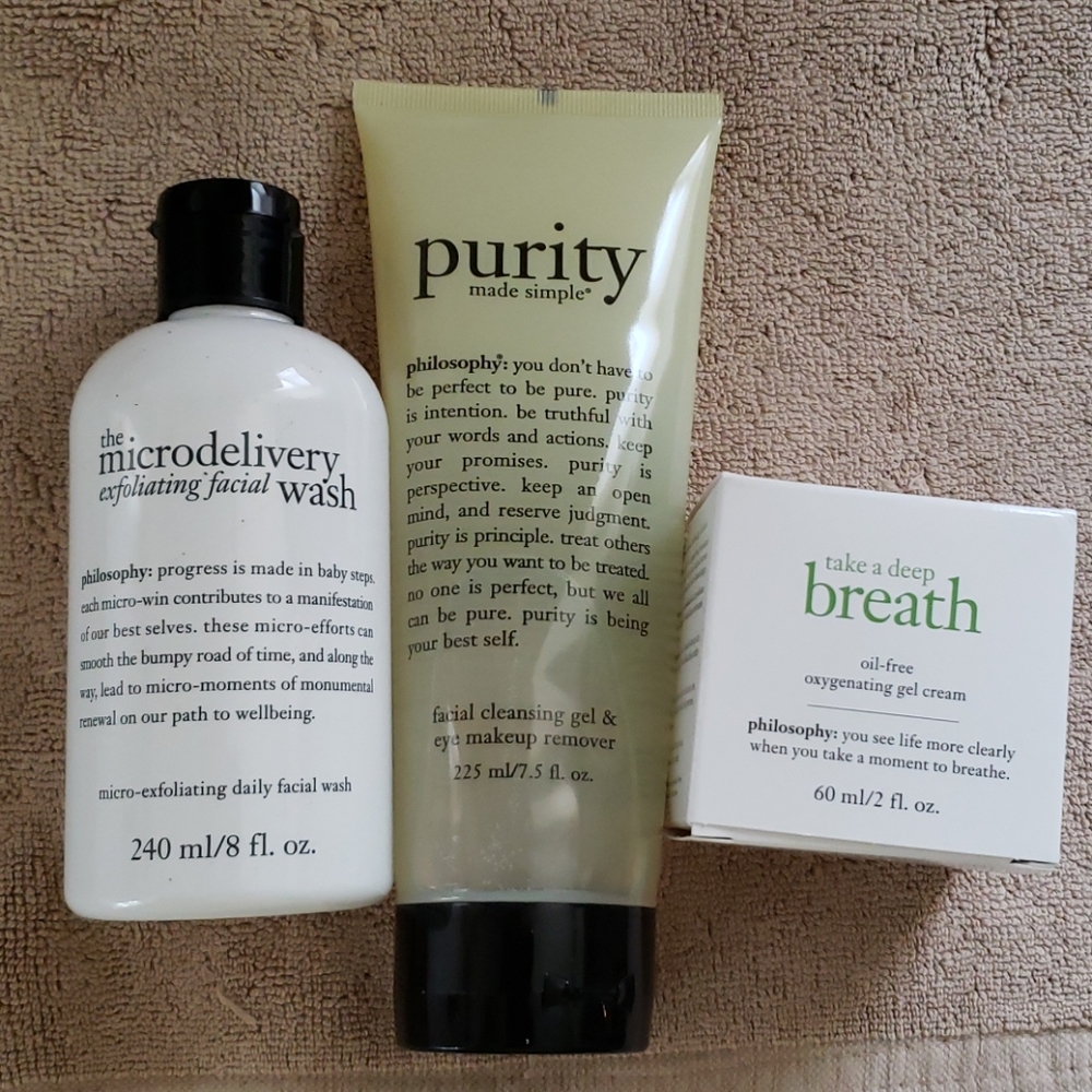Philosophy NWOT Facial Cleansers and Cream - Picture 1 of 5